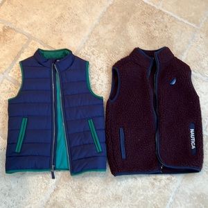 Boys Dressy Vest / Outerwear - Set of 2. NAUTICA & Carters - EUC Rarely Worn